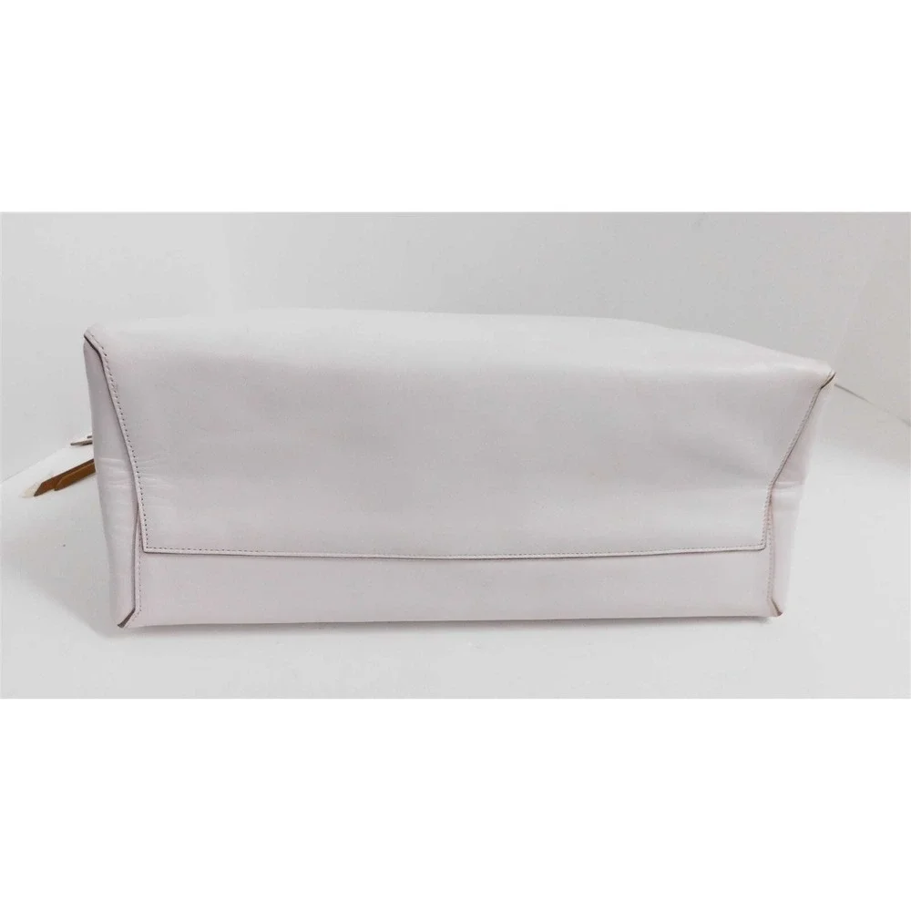 Coach Bourough‎ White & Camel Leather Top Handle Satchel Tote Bag $598rt